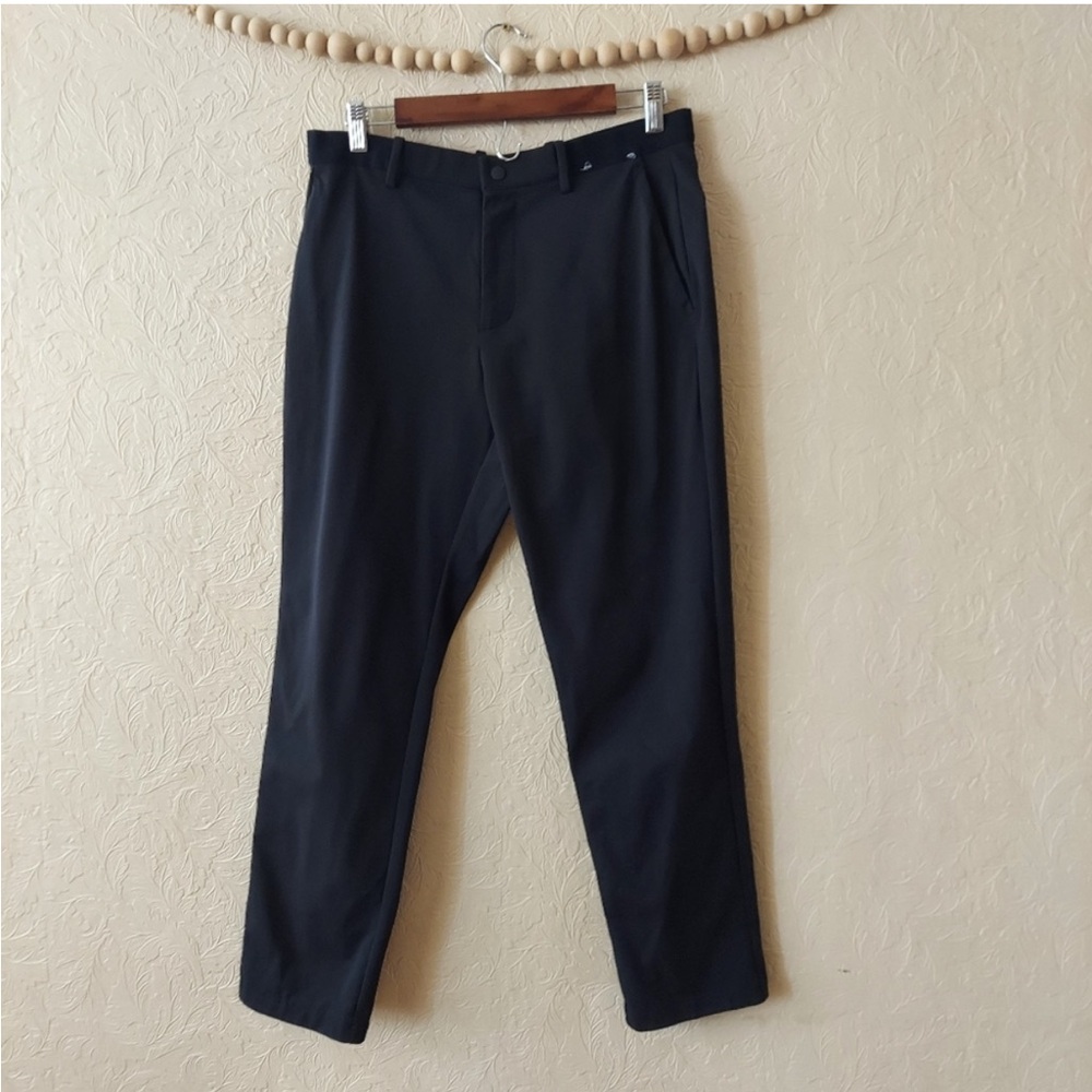 Uniqlo Women's Black Drawstring Utilitarian High Rise Pants Medium